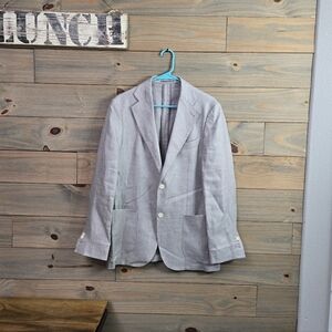 Gutteridge Pure linen hopsack blazer Size 50 GI3969GUY13